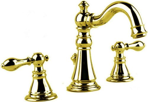 Burnaby Deck Mount Dual Handle Bathroom Sink Faucet